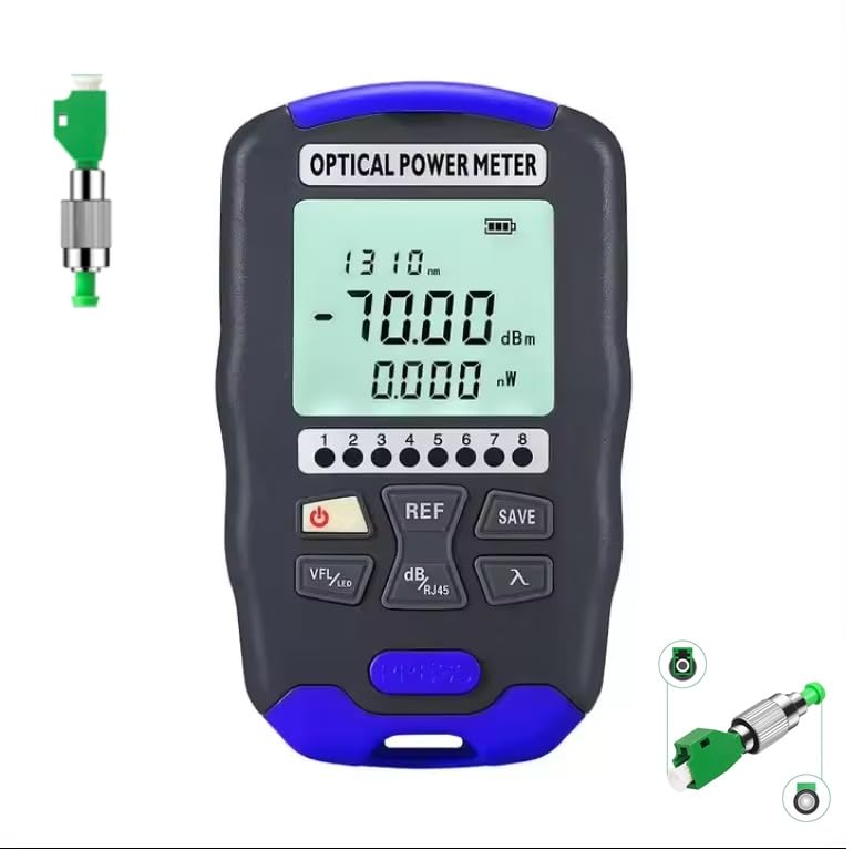 Netyzon. OPM Mini, 4in1, VFL 1-50km -50~+10dBm, Adapter FC LC. Fiber Network Cable LAN Tester, Light, USB Rechargeable, Bag,…