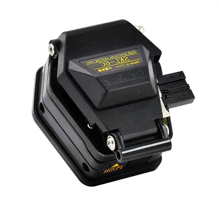 Fiber Cleaver. High Precision FTTH Fiber Optic Cable Cutter with 16-blade, Ergonomic Design