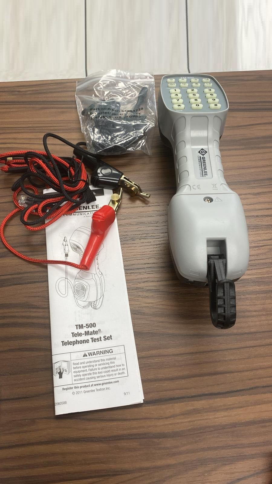 Telephone Tone Test Set, Wire tracker. Greenlee TM-500. NEW