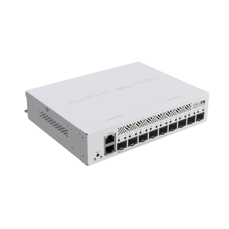 Mikrotik CRS310-1G-5S-4S+in 5 x SFP Ports 4 x SFP+ Ports and 1 x Gigabit Ethernet Port