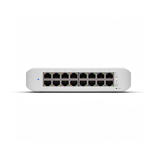 Ubiquiti UniFi Switch Lite 16 PoE | 16-Port Gigabit Switch with 8 PoE+ 802.3at Ports (USW-Lite-16-PoE)