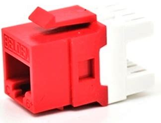 Belden Ax101323- Cat6 Modular Jack Rj45 Mdvo Style - Red (Tia 606)